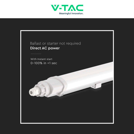 V-TAC VT-80150 TUBO LED 48W SMD LAMPADINA 150CM PLAFONIERA LINKABILE IP65 - SKU 23085 / 23086 - Consegna in 1-5 giorni lavorativi