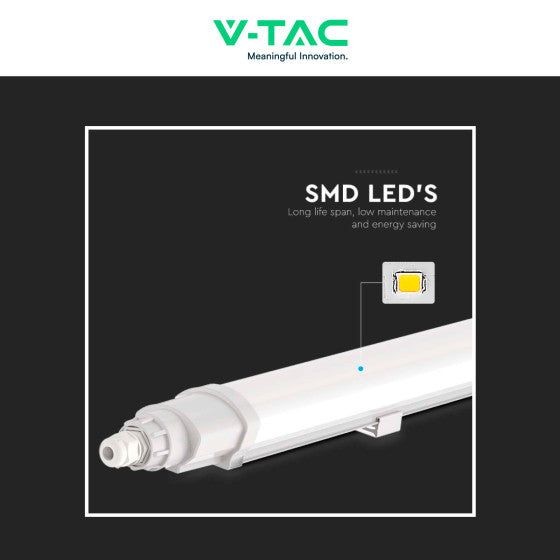 V-TAC VT-80150 TUBO LED 48W SMD LAMPADINA 150CM PLAFONIERA LINKABILE IP65 - SKU 23085 / 23086 - Consegna in 1-5 giorni lavorativi