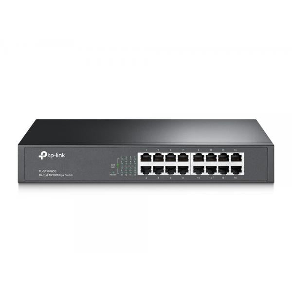 TP-Link TL-SF1016DS switch di rete Non gestito Fast Ethernet (10/100) 1U Nero [TL-SF1016DS]
