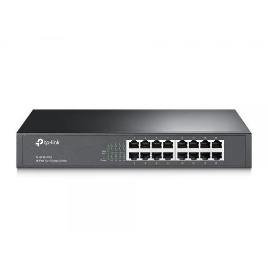 TP-Link TL-SF1016DS switch di rete Non gestito Fast Ethernet (10/100) 1U Nero [TL-SF1016DS]