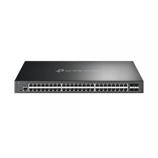 TP-Link - SG3452X - JetStream 48-Port Gigabit L2+ Managed Switch with 4 10GE SFP+ Slots, 48x Gigabit RJ45 Ports, 4x 10G SFP+ Slots, RJ45/Micro-USB Console Port, 1U 19-inch Rack-mountable Steel Case, I [SG3452X]