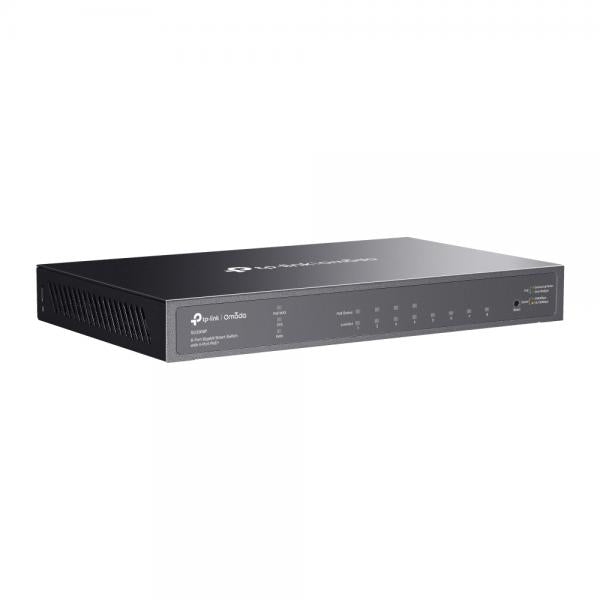 TP-Link Omada TL-SG2008P Gestito L2/L2+ Gigabit Ethernet (10/100/1000) Supporto Power over Ethernet (PoE) Nero [SG2008P]