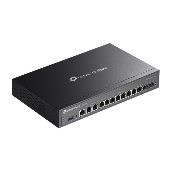 TP-Link - ER7412-M2 - Omada Multi-Gigabit VPN Router, 2 2.5G WAN/LAN RJ45 Port, 2 Gigabit SFP WAN/LAN Port, 8 Gigabit WAN/LAN RJ45 Ports, 1 USB 3.0 port, 1U 13-inch Rack-mountable Steel Case, Inte [ER7412-M2]