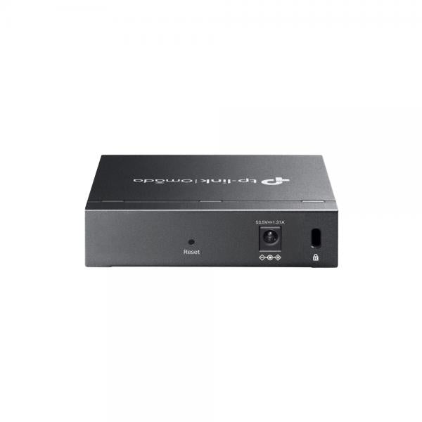 TP-Link - ES205GP - Omada 5-Port Gigabit Easy Managed Switch with 4-Port PoE+, 4 Gigabit PoE+ Ports, 1 Gigabit Non-PoE Ports, 802.3at/af, 65 W PoE Power, Desktop Steel Case and Fanless, Integration [ES205GP]
