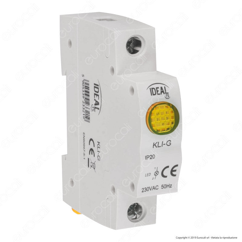 Kanlux KLI Modulo Segnale LED Luminoso Presenza Rete per Quadro Elettrico DIN 35 - mod. 23320 / 23321 / 23322