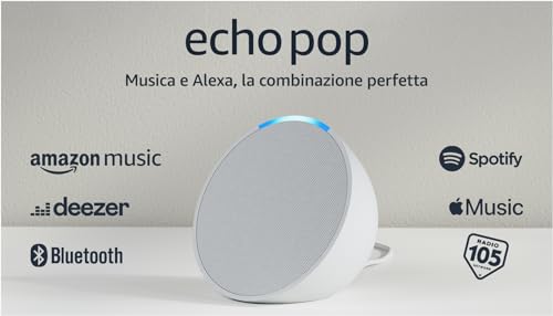 Echo Pop | Altoparlante Bluetooth intelligente con Alexa, compatto e dal suono potente | Antracite