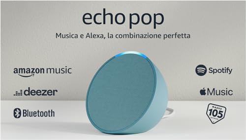 Echo Pop | Altoparlante Bluetooth intelligente con Alexa, compatto e dal suono potente | Antracite