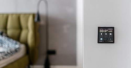 Shelly Wall Display - Blanco, Panello di Controllo Centrale per Casa Intelligente, Interrutore della parete 5A, Domotica, Compatible con Alexa e Google Home, Controllo remoto App iOS Android