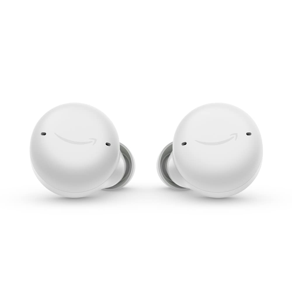 Echo Buds (2ª generazione) | Auricolari wireless con Alexa, cuffiette Bluetooth con cancellazione attiva del rumore, microfono integrato, IPX4 Impermeabili | Bianco ghiaccio