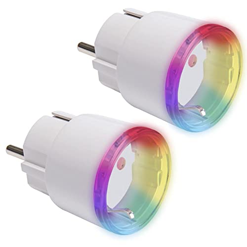 Shelly Plus Plug S, confezione doppia, presa intelligente, funziona con Alexa & Google Home, programmabile con controllo vocale, Bluetooth; dispositivo Wi-Fi per l'automazione dei dispositivi, nero