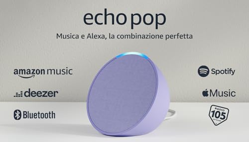 Echo Pop | Altoparlante Bluetooth intelligente con Alexa, compatto e dal suono potente | Antracite