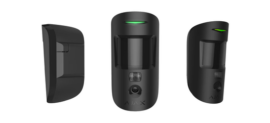 Ajax - Rilevatore di movimento wireless con foto-verifica degli allarmi e immunità degli animali domestici (  MotionCam  ASP ) 38191.23.BL1 - 38190.23.WH1