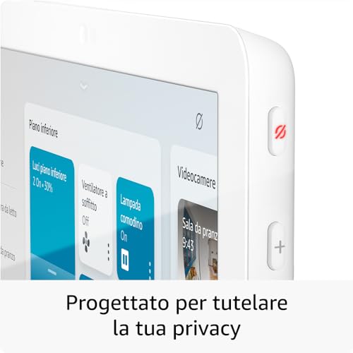 Echo Hub | Pannello di controllo per la Casa Intelligente con Alexa e schermo da 8” | Compatibile con migliaia di dispositivi