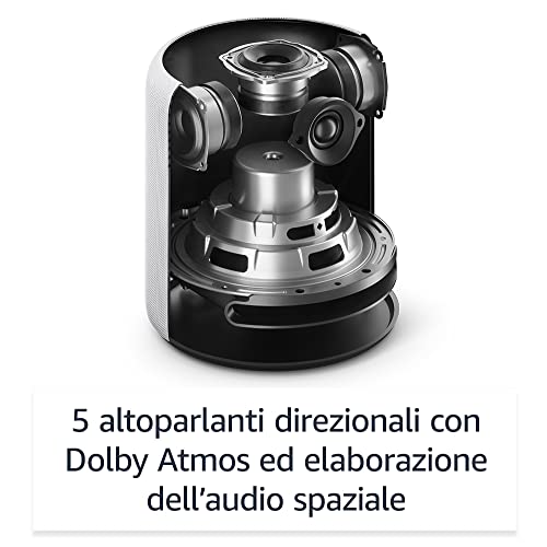 Echo Studio | Il nostro altoparlante Wi-Fi e Bluetooth con il migliore audio di sempre, con Dolby Atmos, audio spaziale, hub per Casa Intelligente e Alexa | Antracite