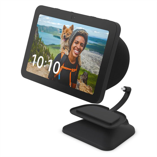 Supporto regolabile per Echo Show 8 (3ª generazione), con ingresso USB-C per la ricarica | Antracite