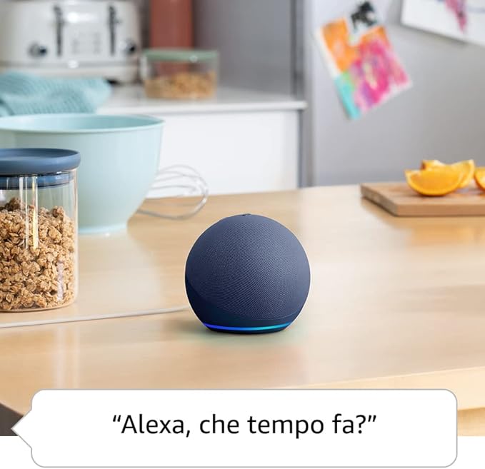 Echo Dot (5ª generazione, modello 2022) | Altoparlante intelligente Wi-Fi e Bluetooth, suono più potente e dinamico, con Alexa | Blu notte