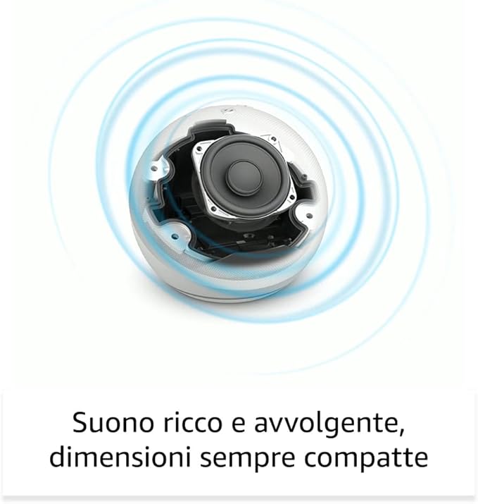 Echo Dot (5ª generazione, modello 2022) | Altoparlante intelligente Wi-Fi e Bluetooth, suono più potente e dinamico, con Alexa | Blu notte