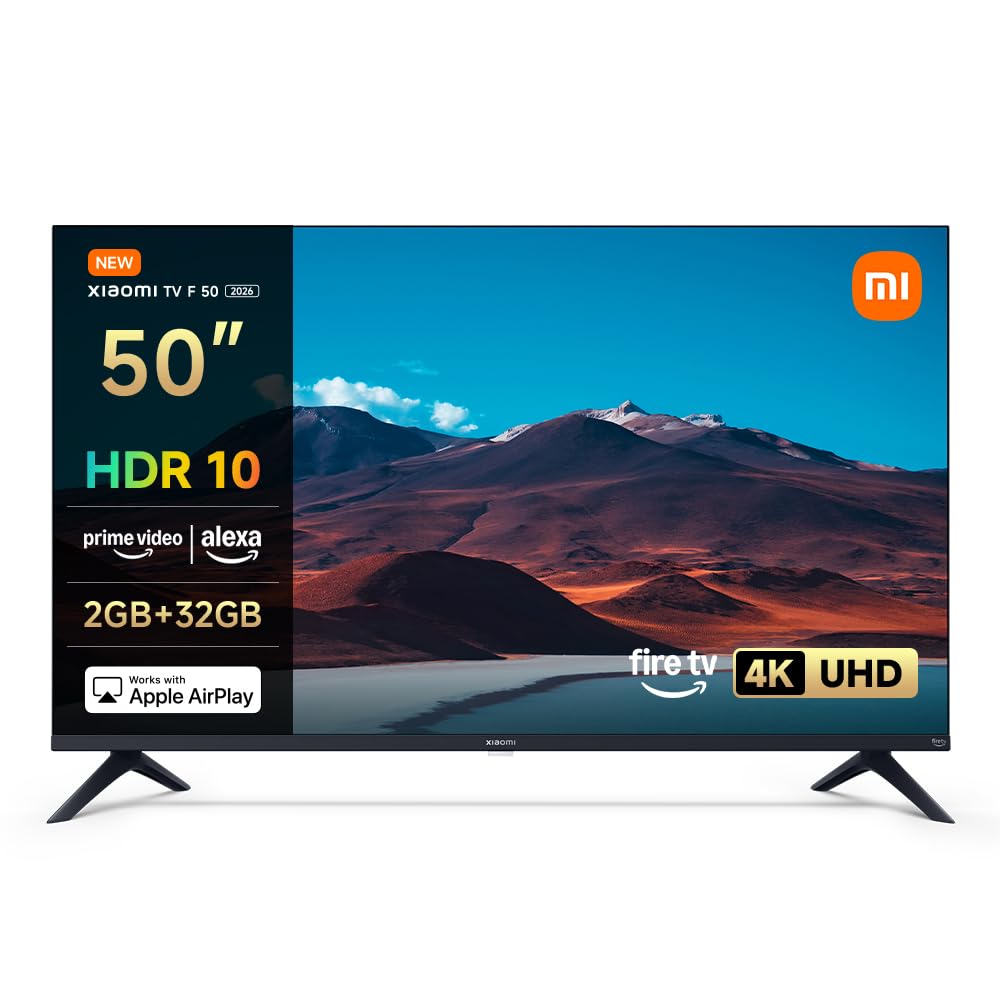 XIAOMI TV F 32, 32 pollici (81 cm), HD, Smart TV, Fire TV,Triple Tuner DVB-C/S/S2/T/T2, Dolby Audio, DTS Virtual:X, DTS-HD, Controllo Vocale Alexa, Compatibile con Apple AirPlay