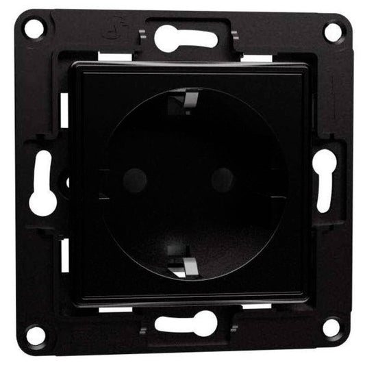 Shelly Wall Socket, Presa a muro EU, Domotica, Nero