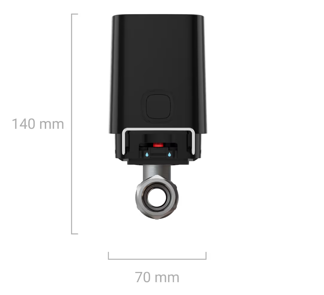 Ajax - WaterStop ½" (DN 15) Gioielliere - Valvola dell'acqua wireless con telecomando 52270.146.BL1/52271.146.WH1