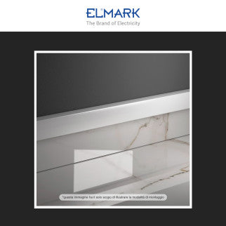 Elmark Canalina Passacavi 40x25 in Plastica Bianca e Coperchio Removibile Lunghezza 2 metri - mod. 5624025