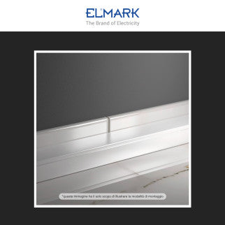 Elmark Canalina Passacavi 60x40 in Plastica Bianca e Coperchio Removibile Lunghezza 2 metri - mod. 5626040