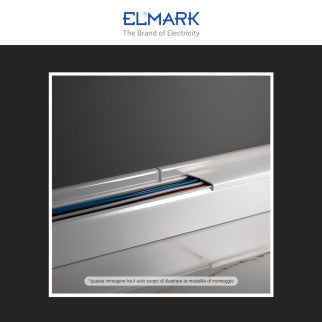 Elmark Canaline Passacavi 60x60 in Plastica Bianca e Coperchio Removibile Lunghezza 2 metri - Confezione da 16 - mod. 5626060