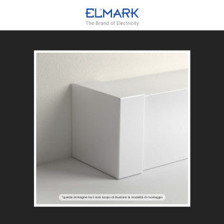 Elmark Tappo di Chiusura per Canaline Passacavi 60x60 in Plastica Bianca - mod. 56260606