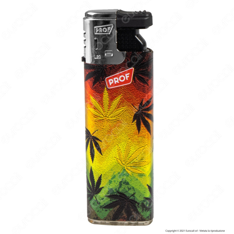 Accendini Turboflame Maxi Prof Fantasia Golden Leaves - Box da 50 Accendini