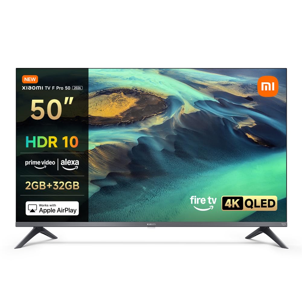XIAOMI TV F 32, 32 pollici (81 cm), HD, Smart TV, Fire TV,Triple Tuner DVB-C/S/S2/T/T2, Dolby Audio, DTS Virtual:X, DTS-HD, Controllo Vocale Alexa, Compatibile con Apple AirPlay