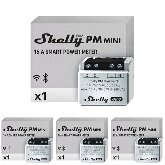 Shelly 1 Mini Gen3, Relè Intelligente WiFi e Bluetooth, 1 Canale, 8A, Domotica, Contatti Puliti, Controllo Remoto Luci, Dimensioni Compatte, Alexa e Google Home, iOS e Android, Nessun Hub Necessario