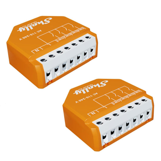 Shelly Qubino Wave i4 | Confezione da 2 | Z-Wave 800 Series 4 controllo di ingresso digitale per un controllo avanzato delle azioni a basso consumo | automazione domestica | Ripetitore di rete estesa
