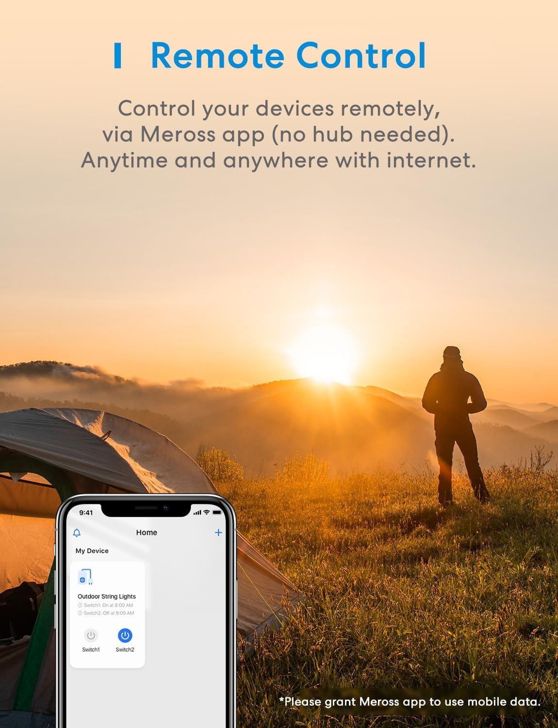 Meross Presa WiFi Esterna 2 Prese Uscita, Multipresa Smart Intelligente, Outdoor Spina Plug, Funzione Timer, Compatibile con Apple HomeKit Siri, Alexa,Google Assistant y SmartThings, 2,4GHz