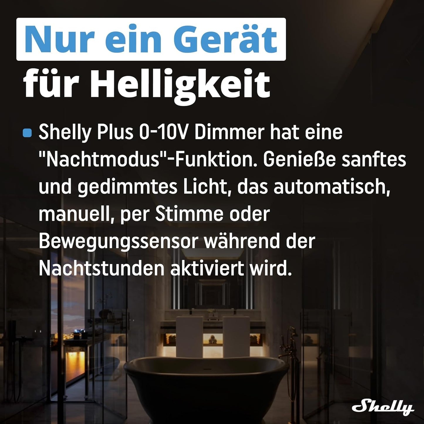 Shelly Plus 0-10 V Dimmer | Confezione da 2 | Wi-Fi e Bluetooth Smart Dimming Controller | Home Automation | App iOS Android | Nessun hub richiesto | Compatibile con Alexa e Google Home | Smart Scenes