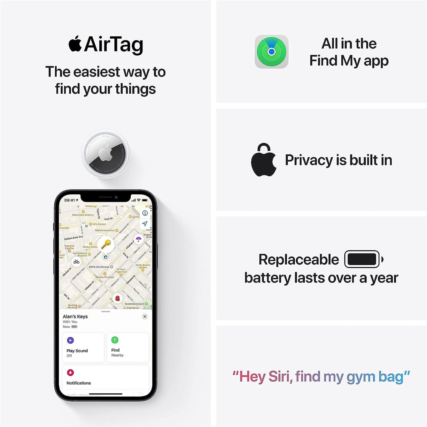 Apple AirTag in confezione da 4