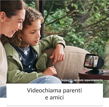 Echo Show 5 (3ª generazione) | Schermo touch intelligente e compatto, con Alexa: controllo della Casa Intelligente e molto altro | Azzurro