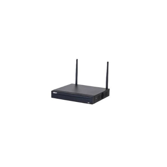 Dahua - NVR WiFi/ETH 8 canali IP fino a 6 MP (recording), 1 canale a 6 MP/4 canali a 1080p (encoding), max. banda 40 Mbps (cablata)/16 Mbps (wireless), 1 porta SATA per HDD fino a 16 TB, 1U [NVR1108HS-W-S2-CE]