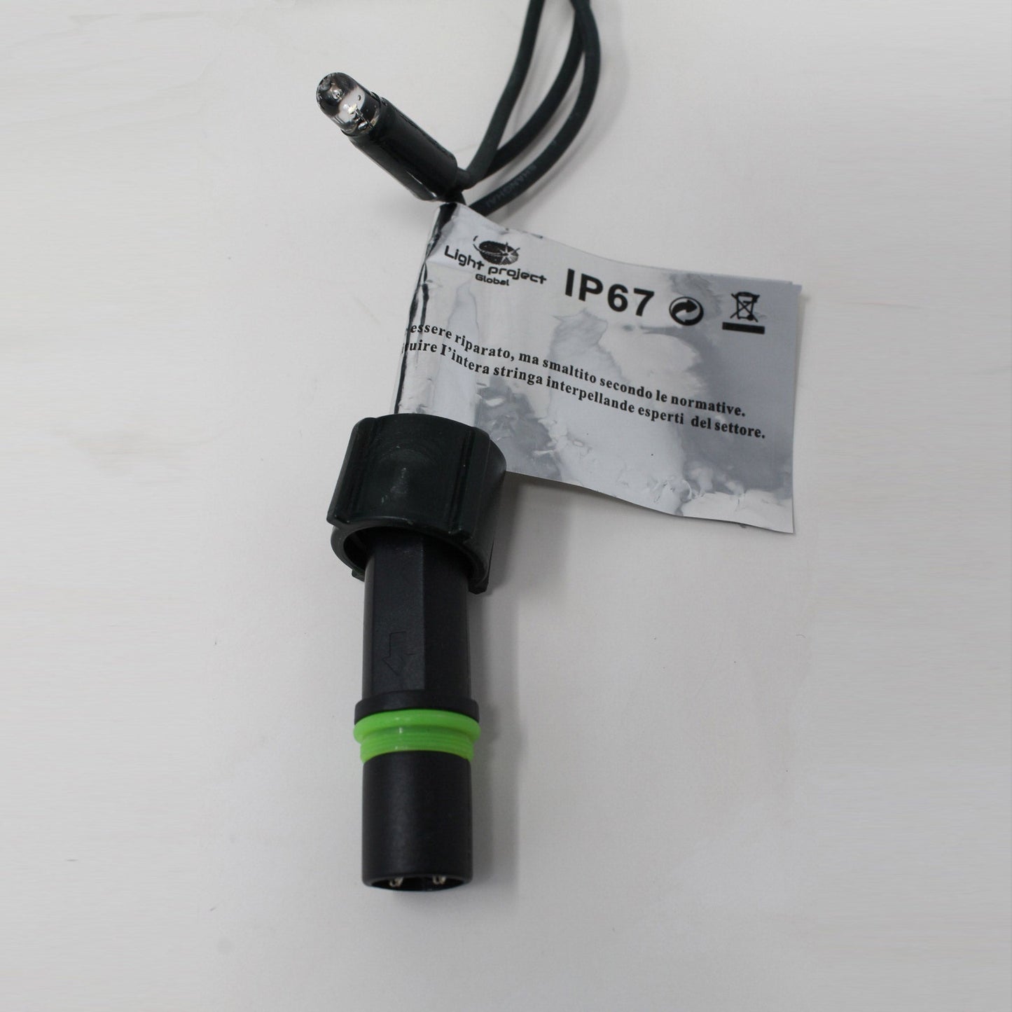 Stringa 5m 230V senza flash | cavo verde | catena 60 led