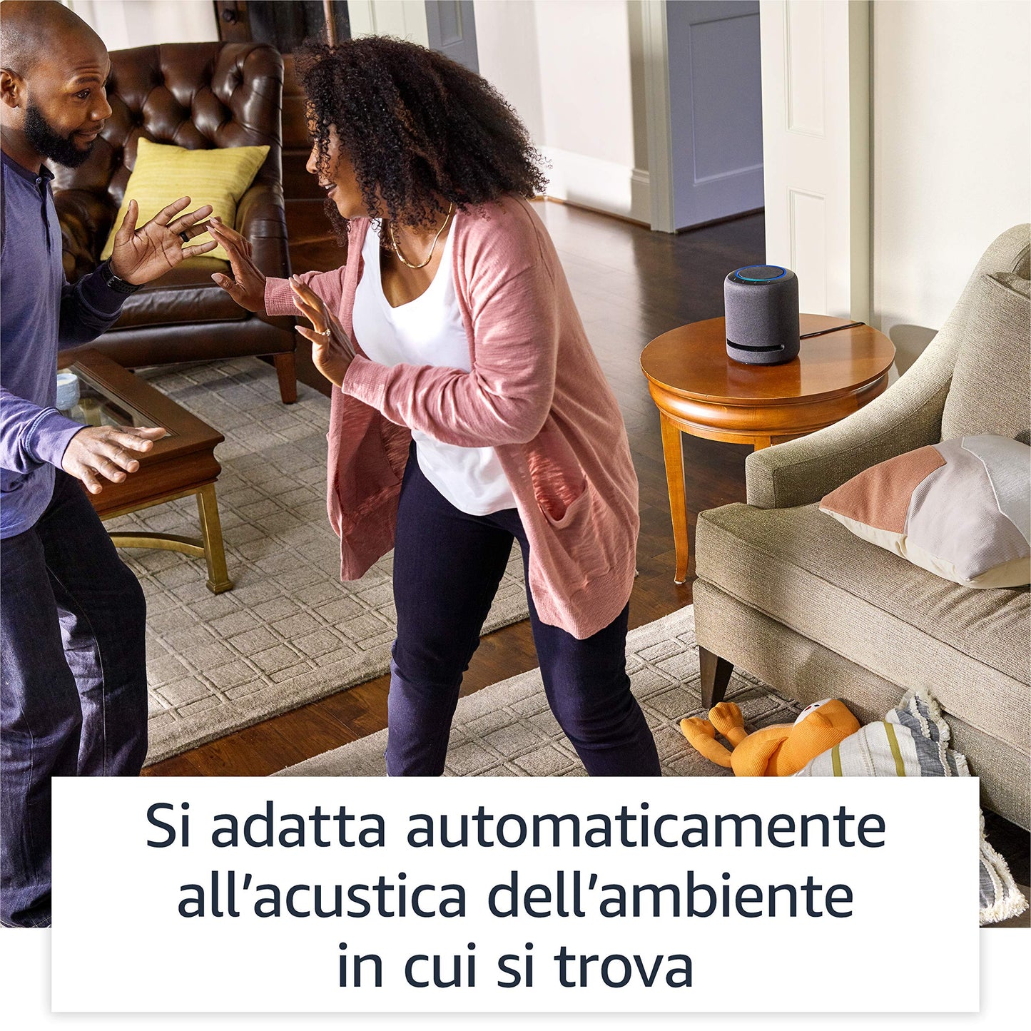 Echo Studio | Il nostro altoparlante Wi-Fi e Bluetooth con il migliore audio di sempre, con Dolby Atmos, audio spaziale, hub per Casa Intelligente e Alexa | Antracite