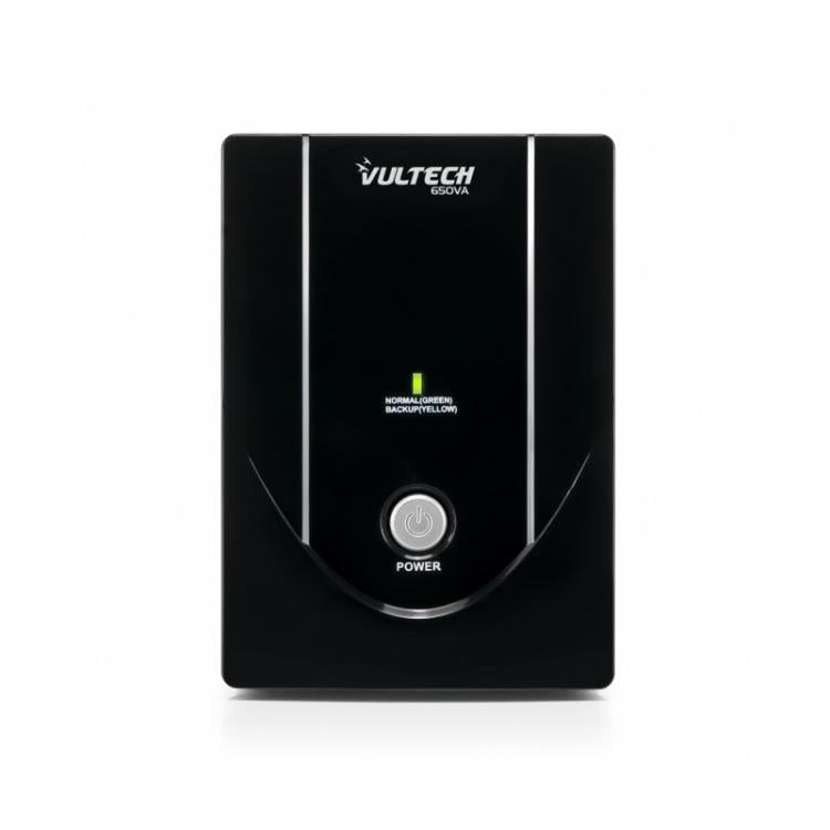 Vultech Ups 650Va Lite + 2 Schuko Gruppo Di Continuita' Offline Nero Pc Monitor
