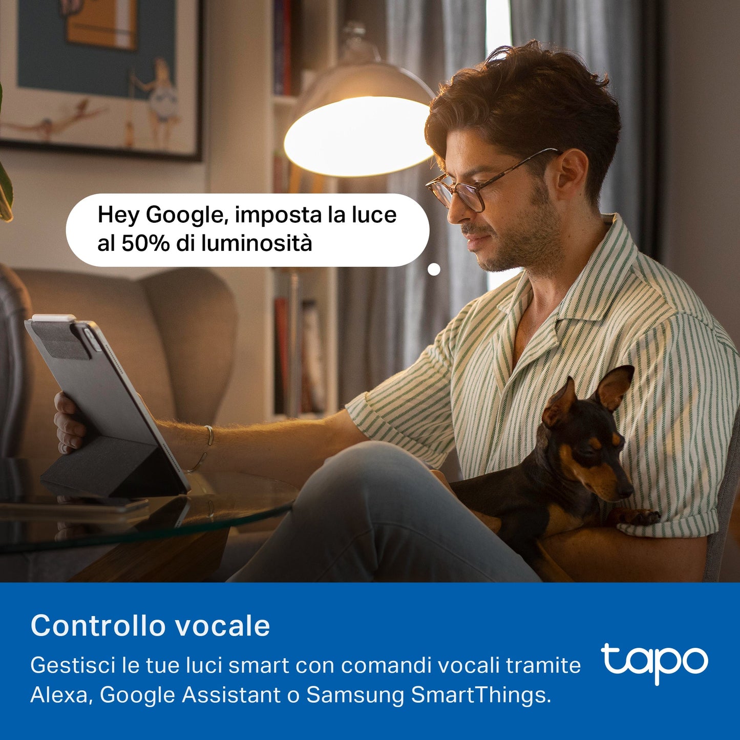 Tapo L430C Lampadina Smart Wi-Fi E14, Multicolore e Dimmerabile, Controllo Vocale con Alexa/Google