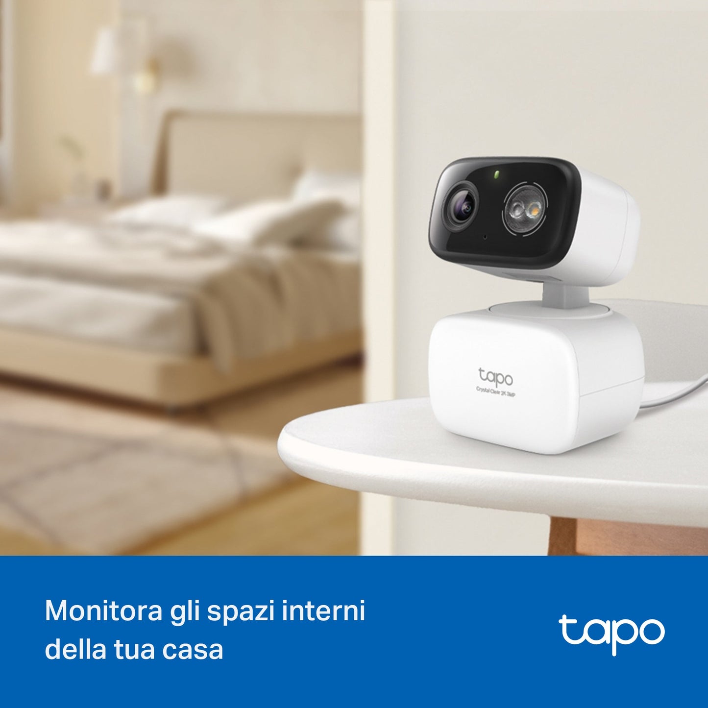 Tapo C236 Telecamera Wi-Fi Esterno/Interno 3K 5MP, Pan/Tilt, Visione Notturna a Colori, Notifiche AI, IP65