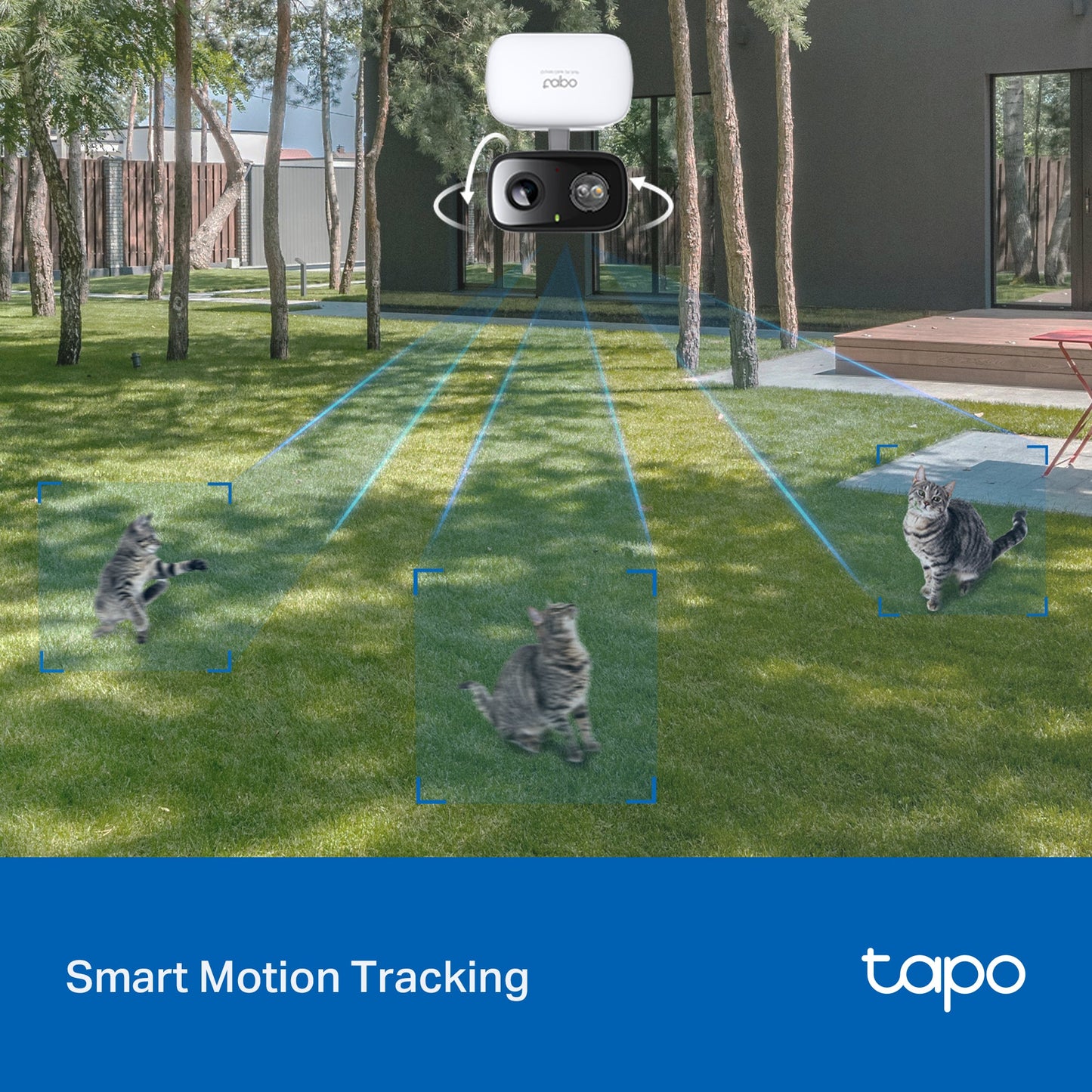 Tapo C236 Telecamera Wi-Fi Esterno/Interno 3K 5MP, Pan/Tilt, Visione Notturna a Colori, Notifiche AI, IP65