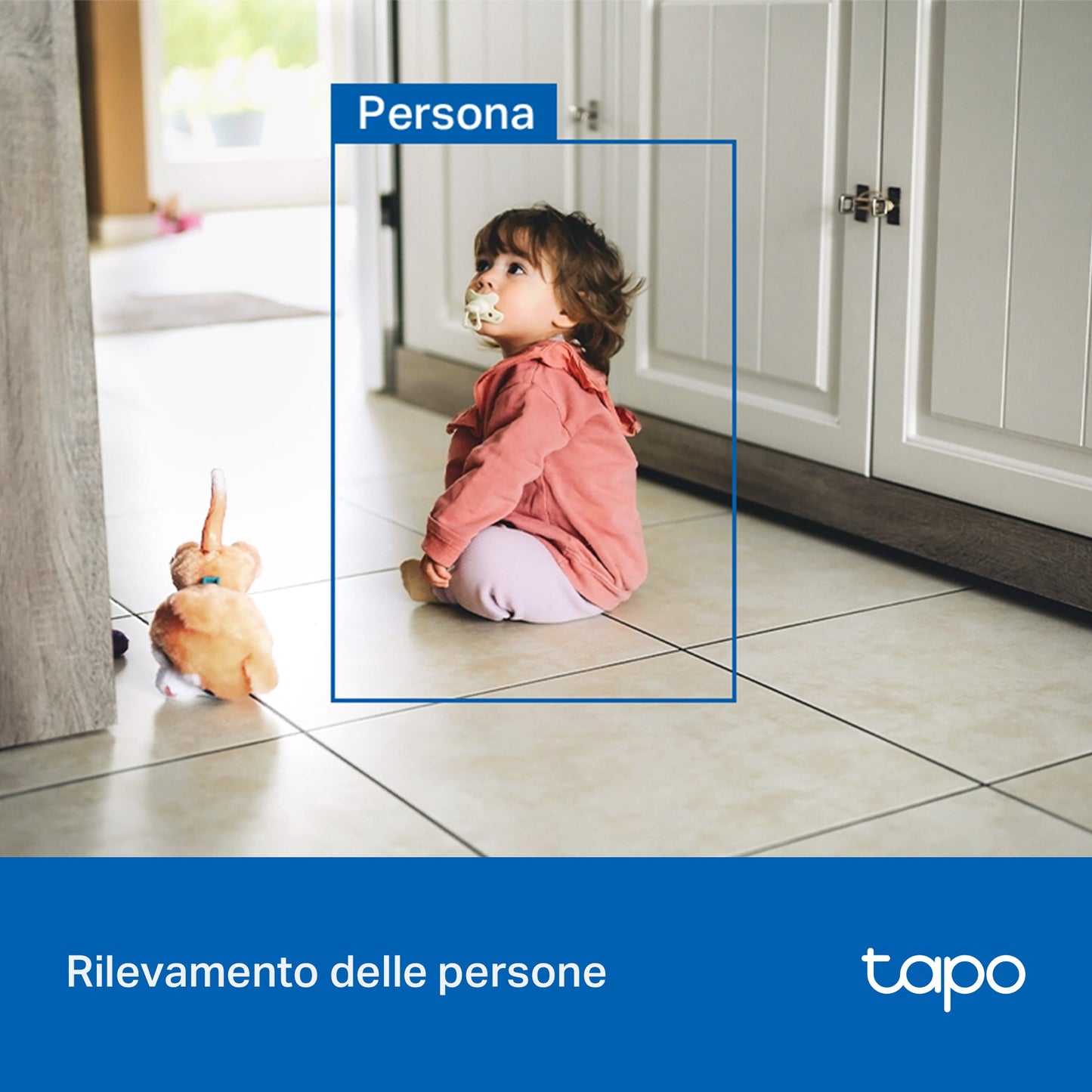 Tapo C206 Telecamera Wi-Fi Esterno/Interno 1080P FHD, 360° Visuale, Visione Notturna a Colori, ⚠️Non a batteria