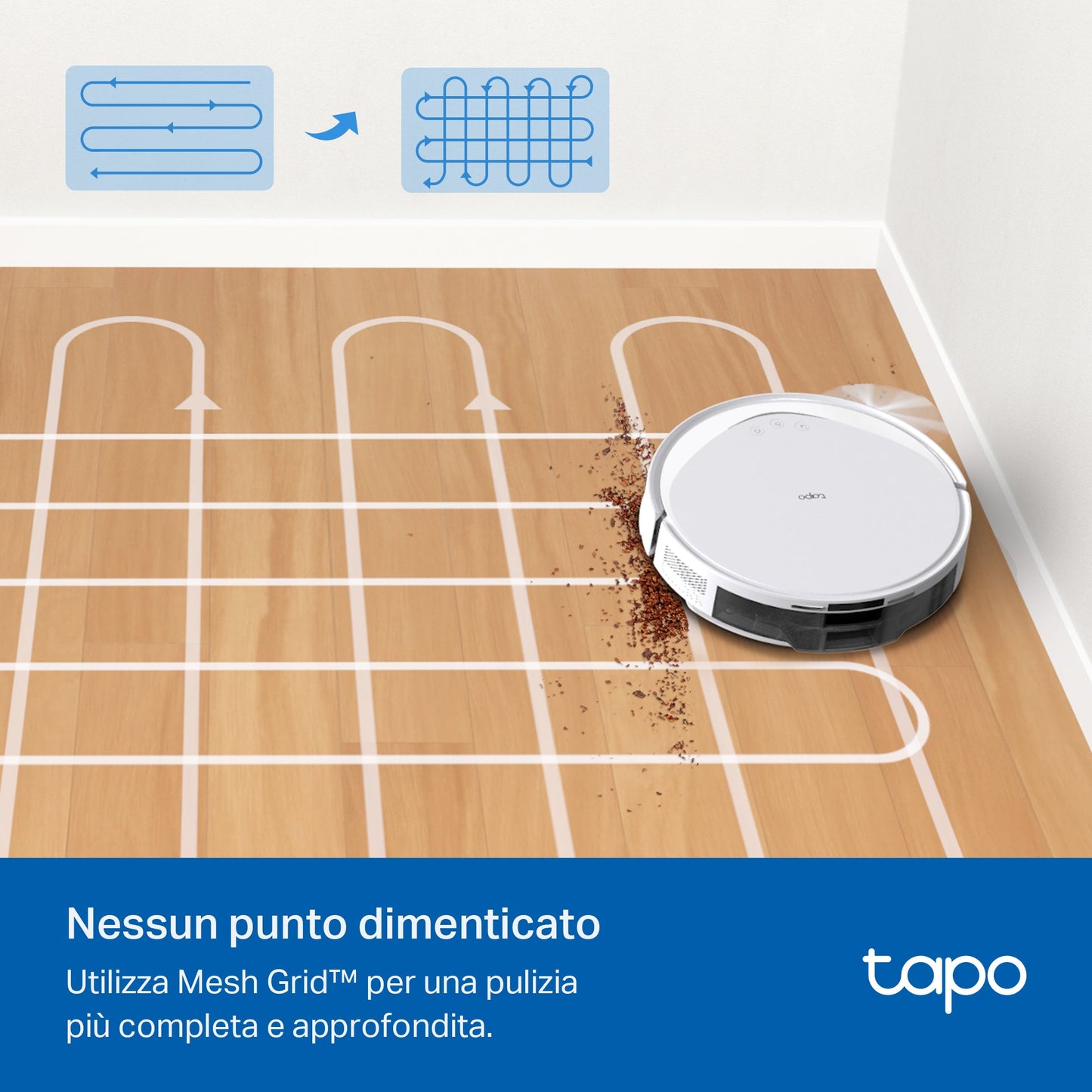 Tapo RV20 Max Plus White Robot Aspirapolvere, All-in-one, Navigazione LiDAR MagSlim,⚠️Aggiungi al carrello: Un Faretto LED gratis!
