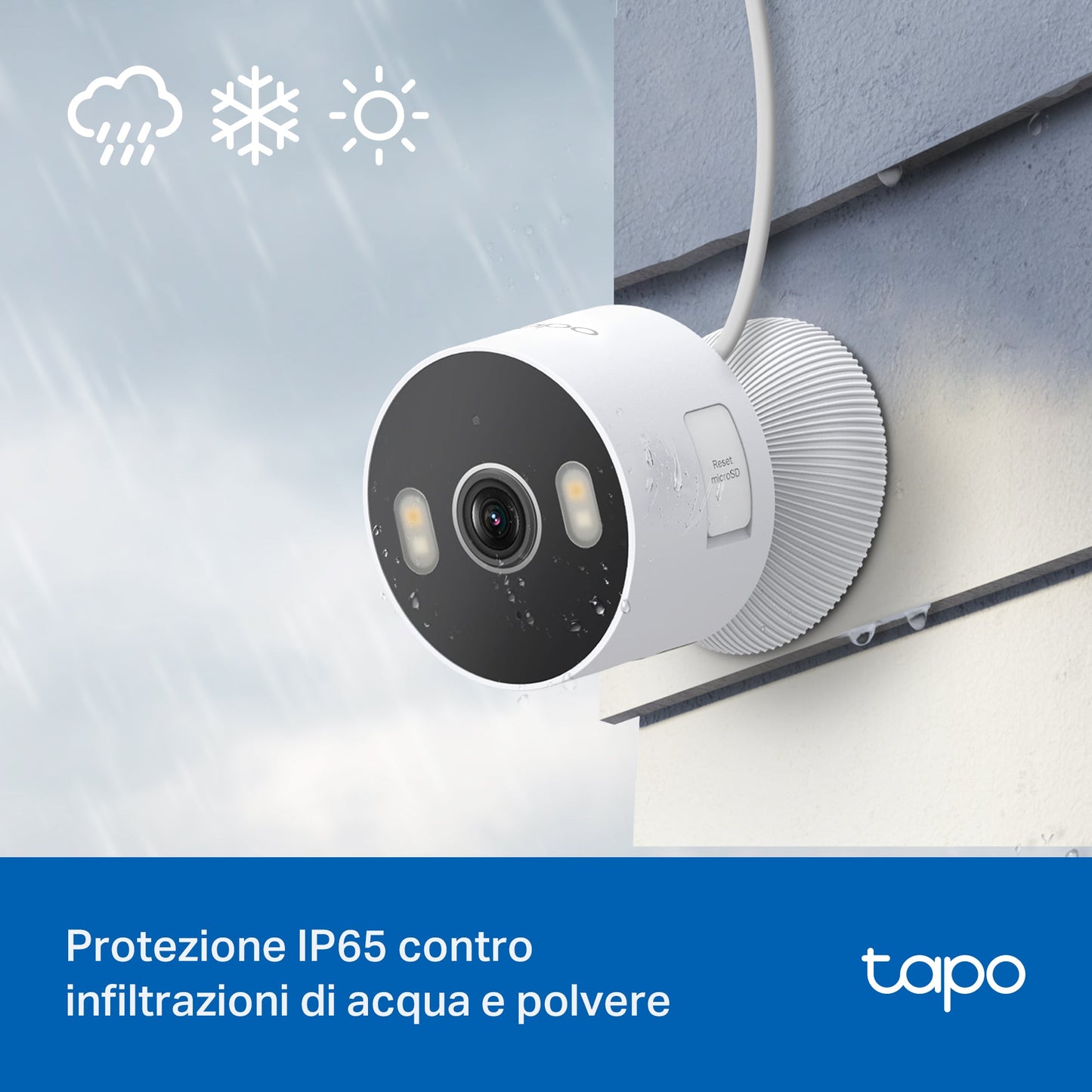 Tapo C113 Telecamera Wi-Fi Esterno/Interno 2K 3MP, Visione Notturna a Colori