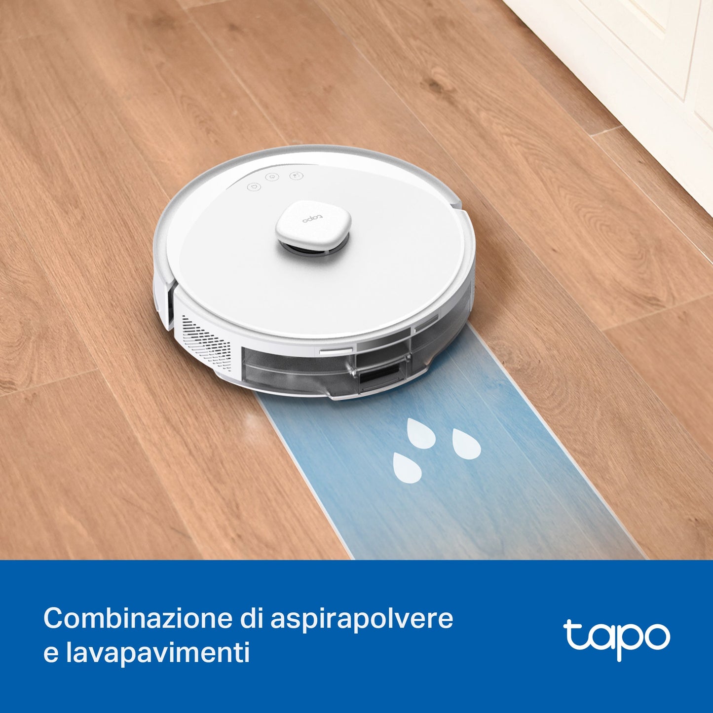 Tapo RV30 Max White Robot Aspirapolvere, Doppia Navigazione LiDAR+IMU, ⚠️Aggiungi la Base di Ricarica RVB102 al carrello