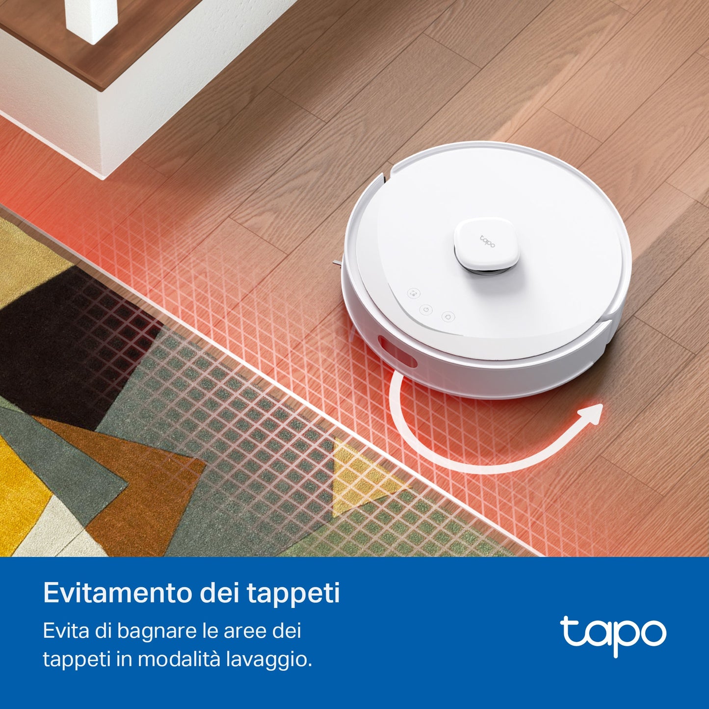 Tapo RV30 Max White Robot Aspirapolvere, Doppia Navigazione LiDAR+IMU, ⚠️Aggiungi la Base di Ricarica RVB102 al carrello