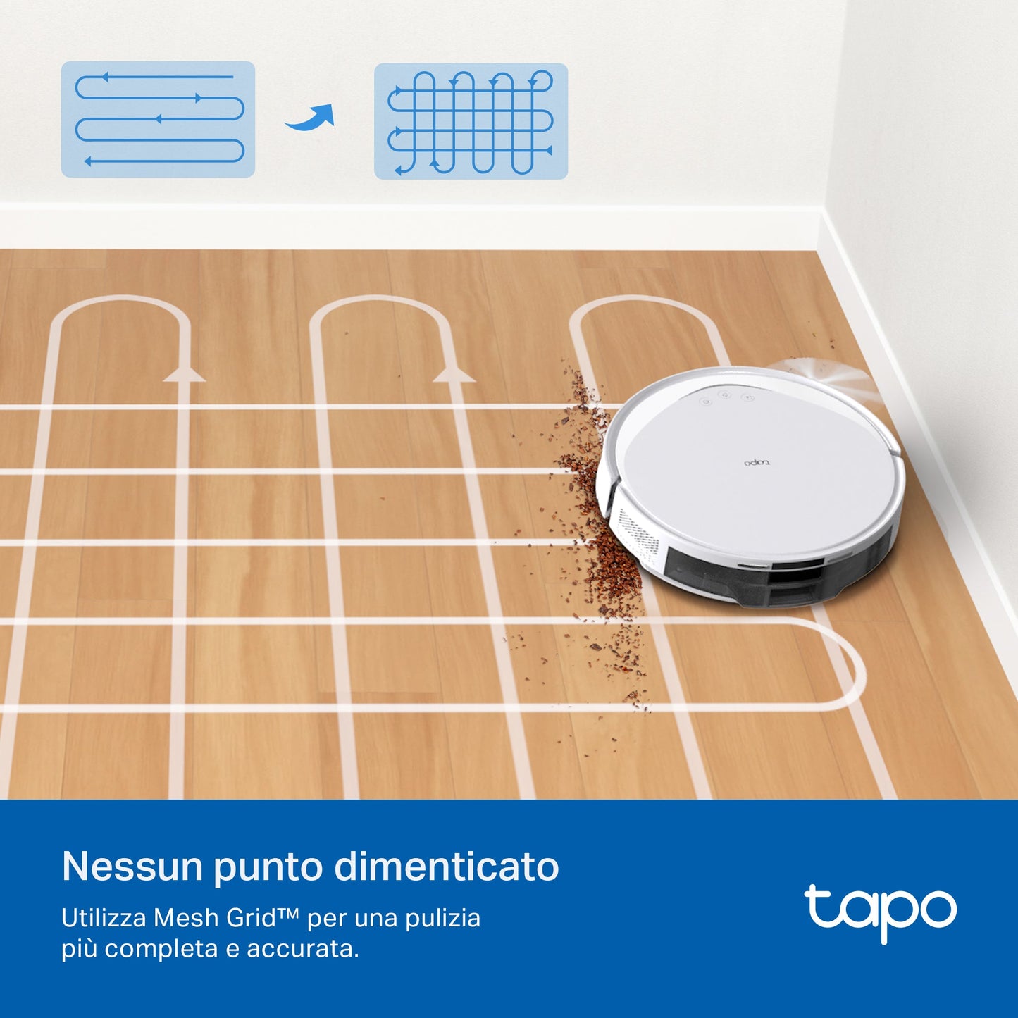 Tapo RV20 Max White Robot Aspirapolvere, Navigazione LiDAR MagSlim, ⚠️Aggiungi la Base di Ricarica RVB102 al carrello