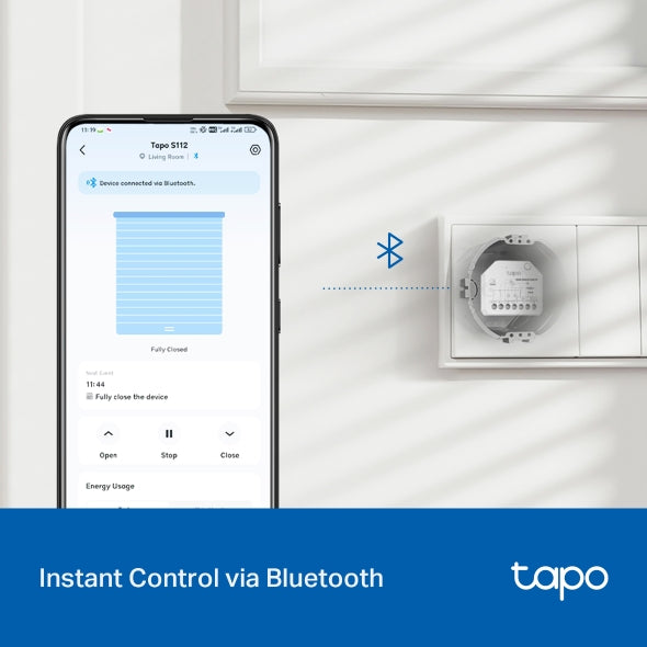 Tapo S112 Relè Interruttore con Misurazione di Consumo, Intelligente WiFi e Bluetooth a 2 Canali 6A